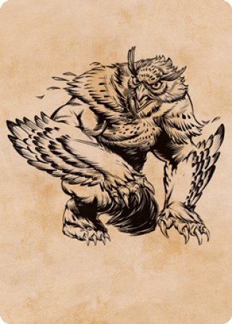 Owlbear (Showcase) Art Card [Dungeons & Dragons: Adventures in the Forgotten Realms Art Series] | Silver Goblin