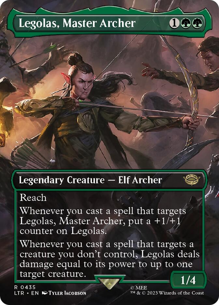Legolas, Master Archer (Borderless Alternate Art) [The Lord of the Rings: Tales of Middle-Earth] | Silver Goblin