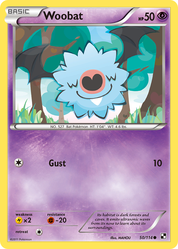 Woobat (50/114) [Black & White: Base Set] | Silver Goblin