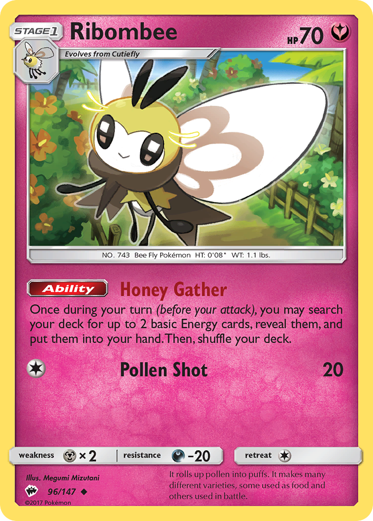 Ribombee (96/147) [Sun & Moon: Burning Shadows] | Silver Goblin