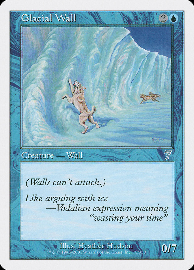 Glacial Wall [Seventh Edition] | Silver Goblin