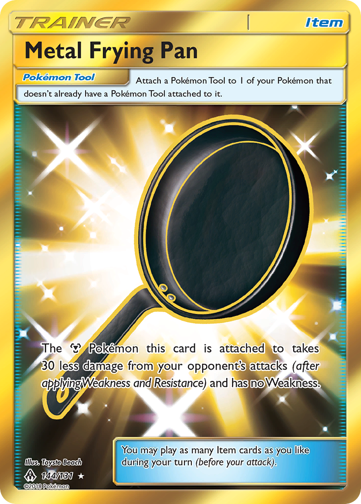 Metal Frying Pan (144/131) [Sun & Moon: Forbidden Light] | Silver Goblin