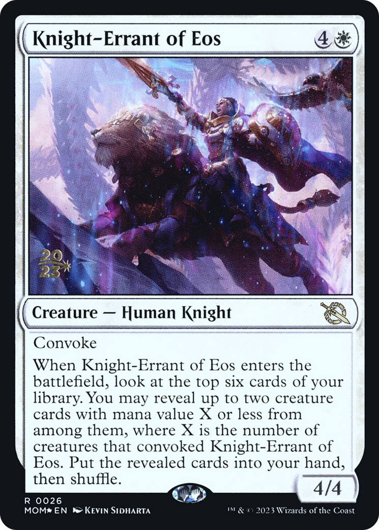 Knight-Errant of Eos [March of the Machine Prerelease Promos] | Silver Goblin