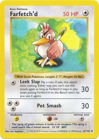 Farfetch'd (27/102) [Base Set Shadowless Unlimited] | Silver Goblin