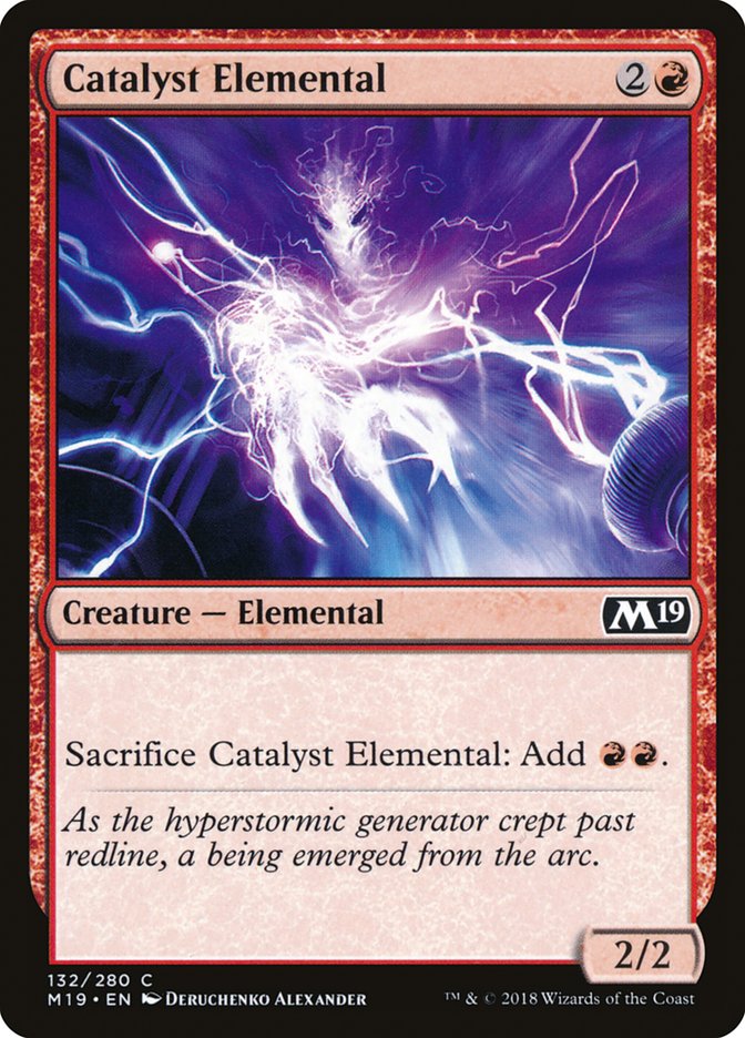 Catalyst Elemental [Core Set 2019] | Silver Goblin