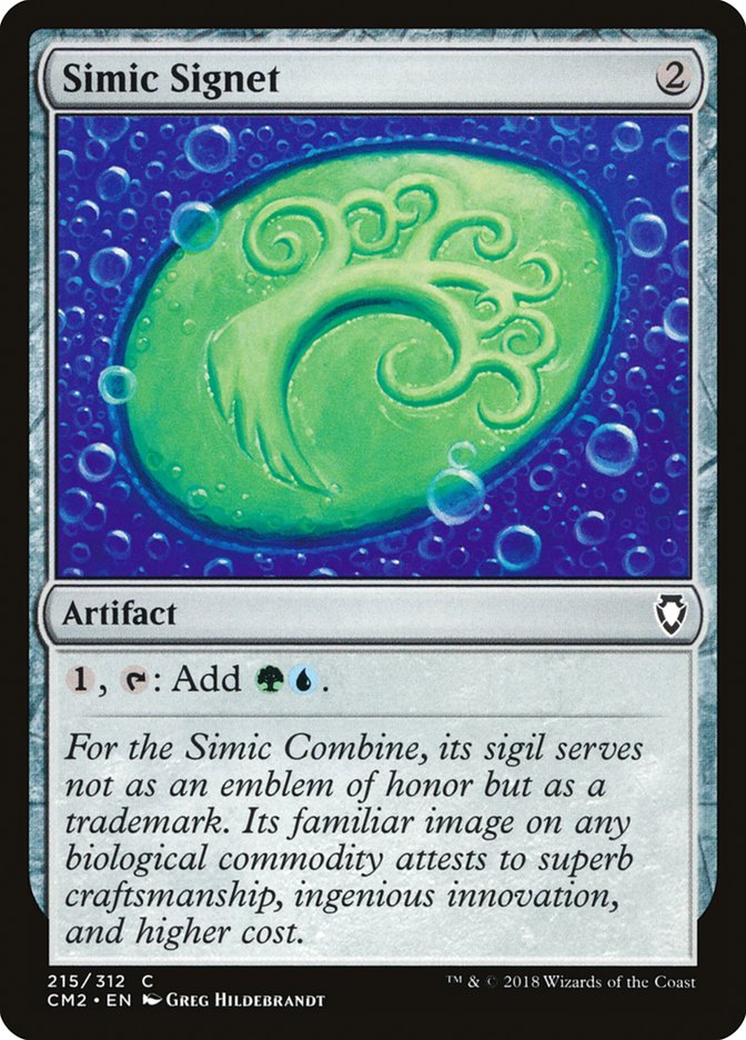 Simic Signet (215/312) [Commander Anthology Volume II] | Silver Goblin