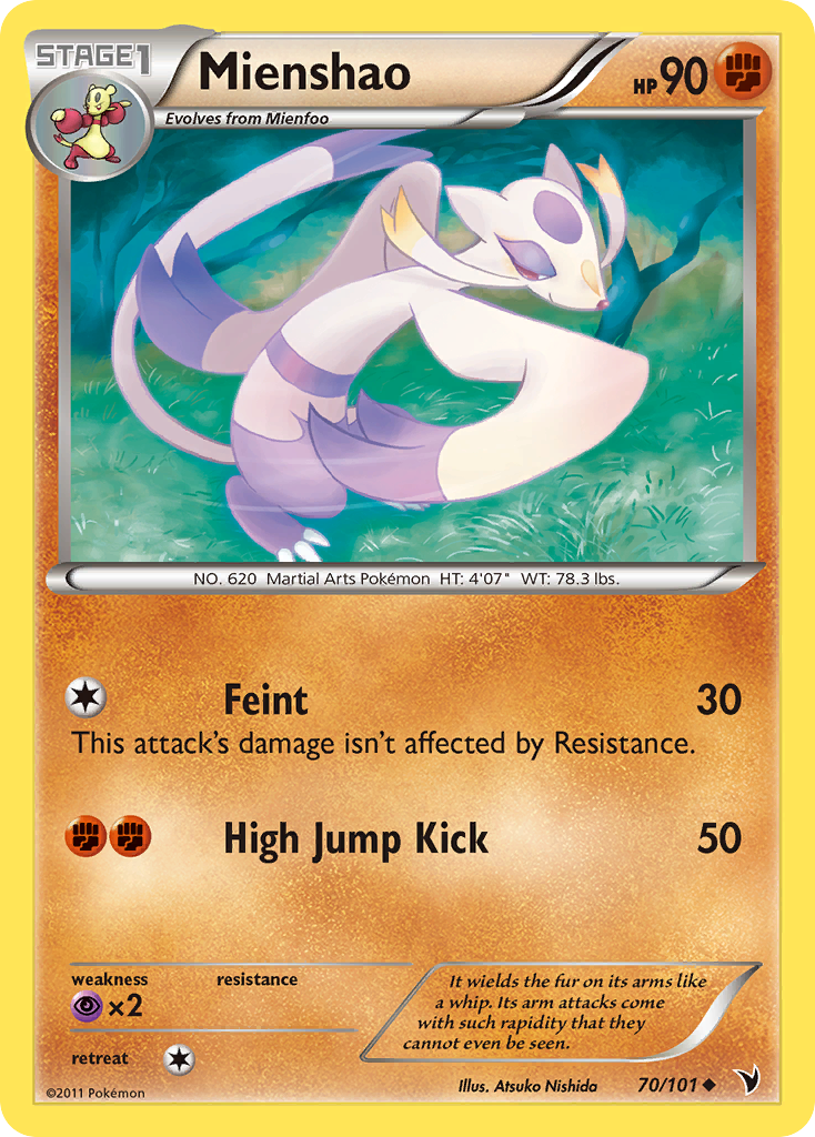 Mienshao (70/101) [Black & White: Noble Victories] | Silver Goblin