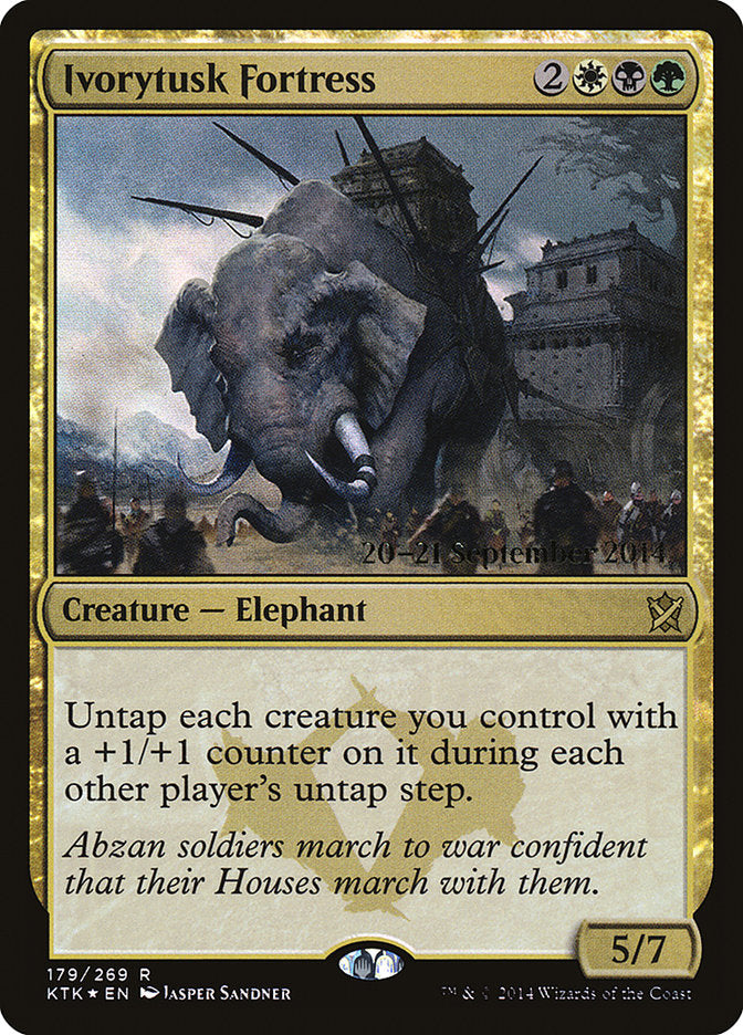 Ivorytusk Fortress [Khans of Tarkir Prerelease Promos] | Silver Goblin