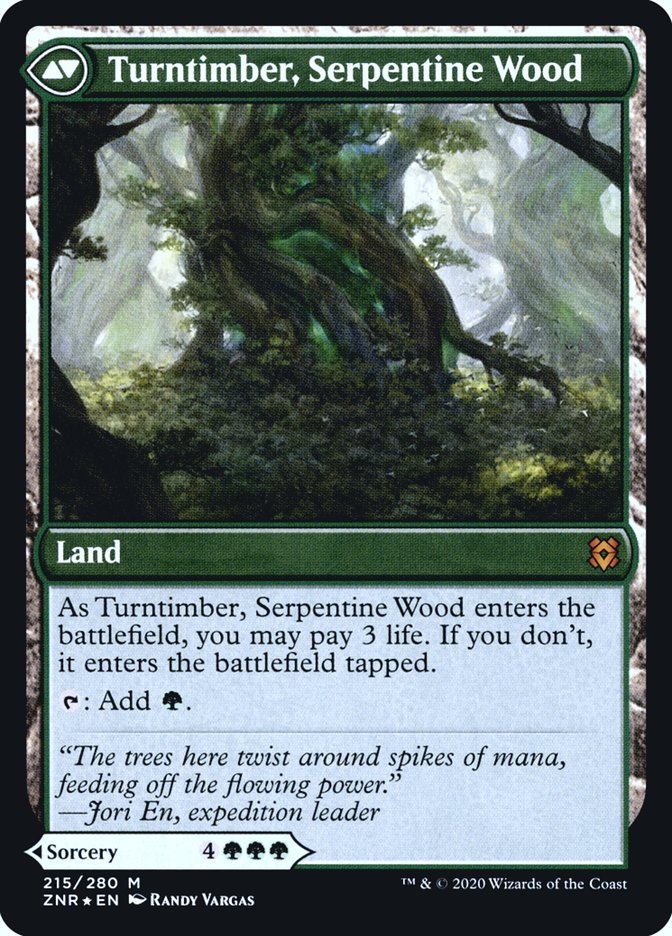 Turntimber Symbiosis // Turntimber, Serpentine Wood [Zendikar Rising Prerelease Promos] | Silver Goblin