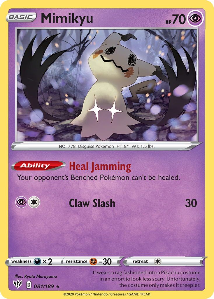 Mimikyu (081/189) [Sword & Shield: Darkness Ablaze] | Silver Goblin