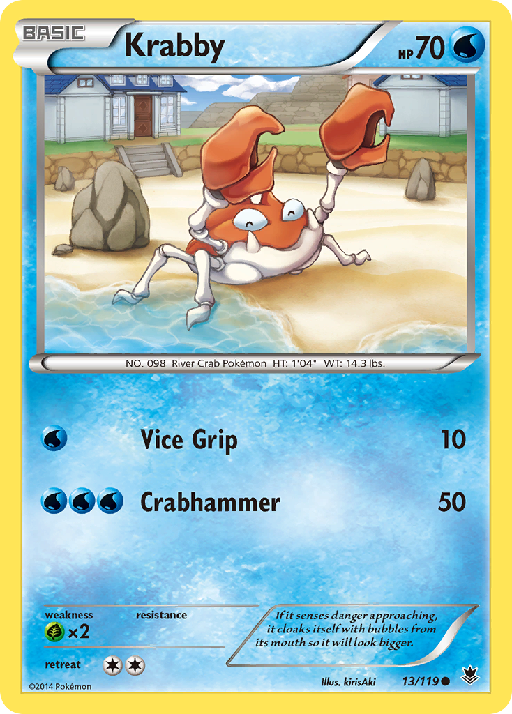 Krabby (13/119) [XY: Phantom Forces] | Silver Goblin