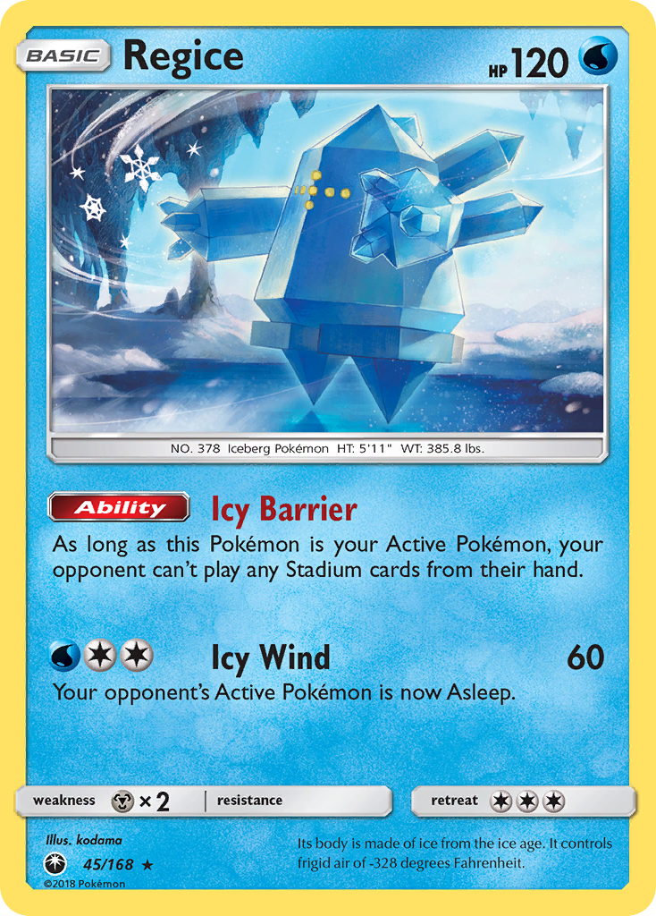 Regice (45/168) [Sun & Moon: Celestial Storm] | Silver Goblin