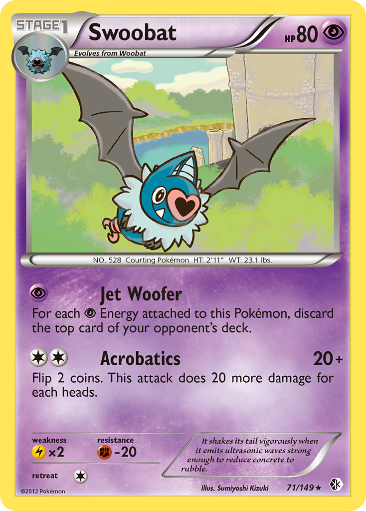 Swoobat (71/149) [Black & White: Boundaries Crossed] | Silver Goblin