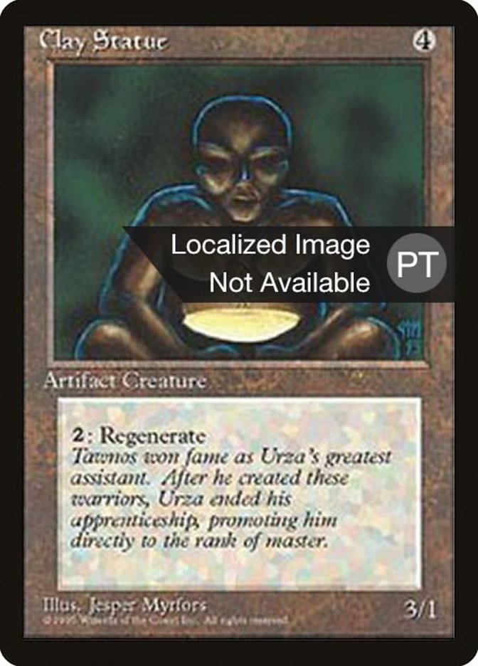 Clay Statue [Fourth Edition (Foreign Black Border)] | Silver Goblin