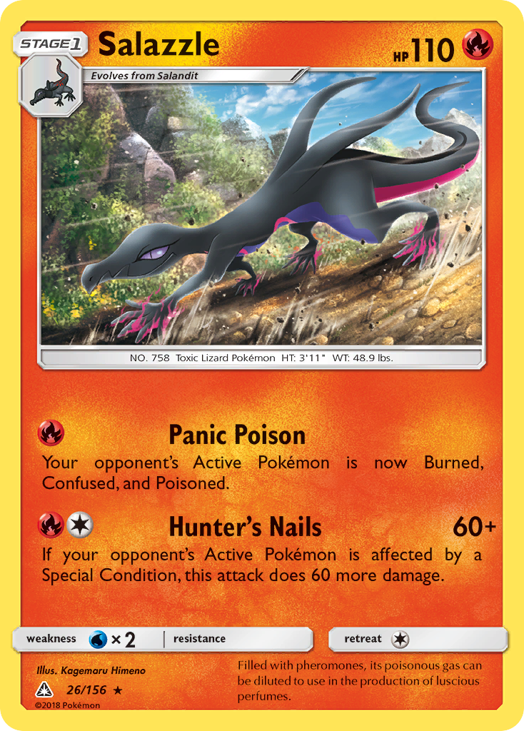 Salazzle (26/156) [Sun & Moon: Ultra Prism] | Silver Goblin