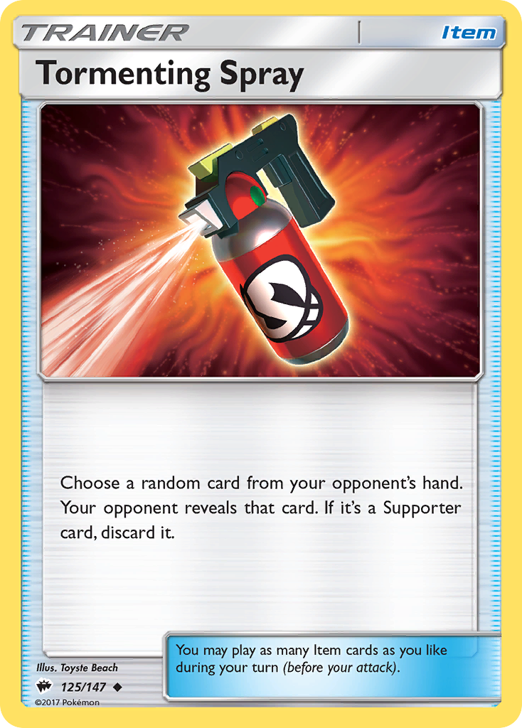 Tormenting Spray (125/147) [Sun & Moon: Burning Shadows] | Silver Goblin