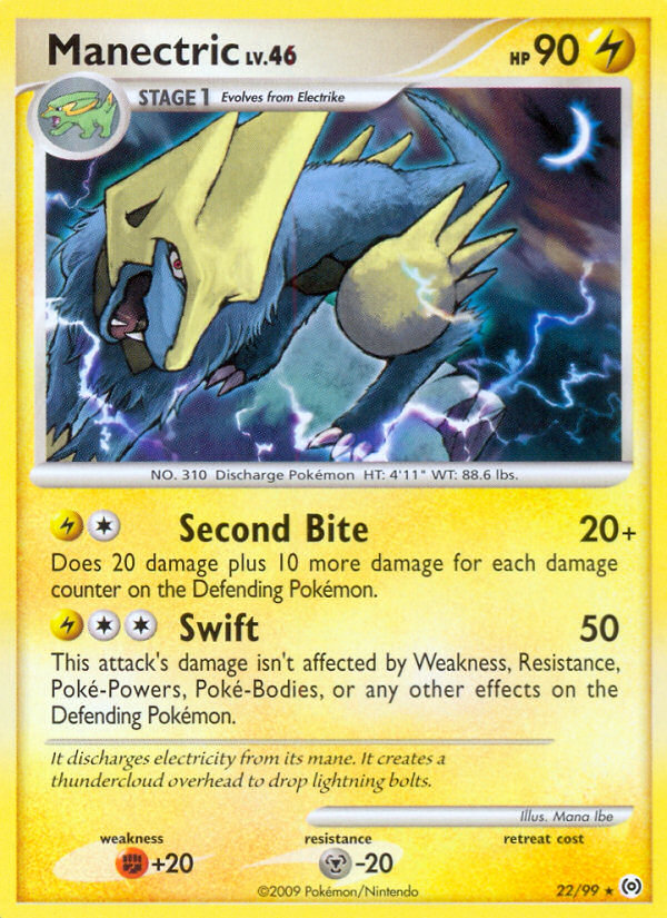 Manectric (22/99) [Platinum: Arceus] | Silver Goblin