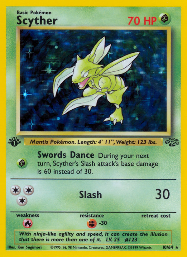 Scyther (10/64) [Jungle 1st Edition] | Silver Goblin