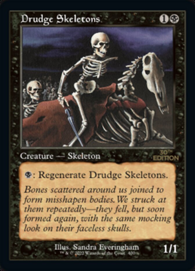 Drudge Skeletons (Retro) [30th Anniversary Edition] | Silver Goblin
