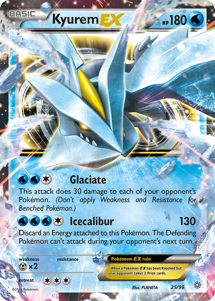 Kyurem EX (25/98) [XY: Ancient Origins] | Silver Goblin