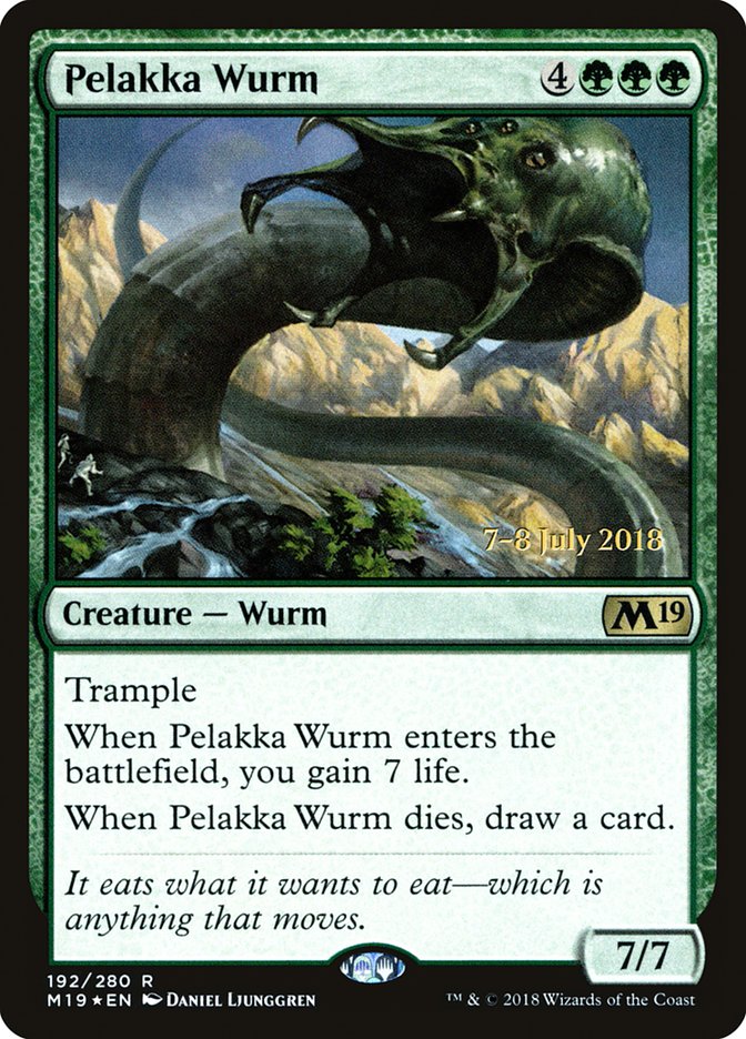 Pelakka Wurm [Core Set 2019 Prerelease Promos] | Silver Goblin