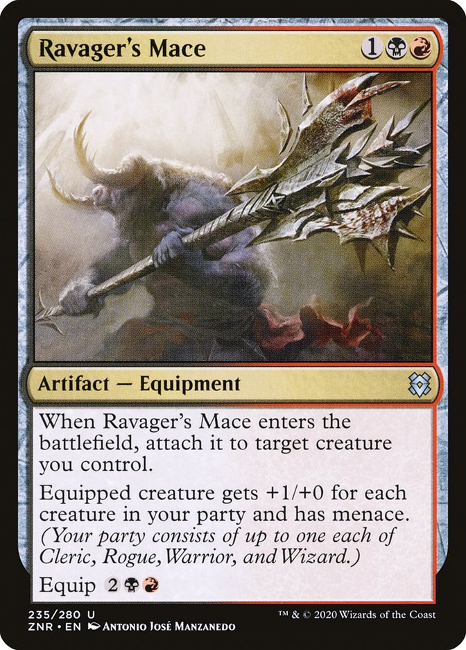 Ravager's Mace [Zendikar Rising] | Silver Goblin