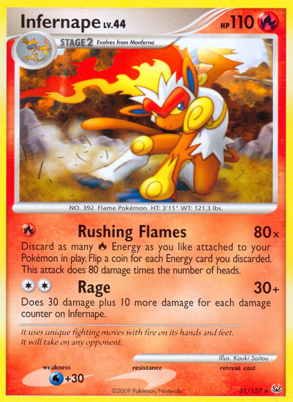 Infernape (31/127) [Platinum: Base Set] | Silver Goblin