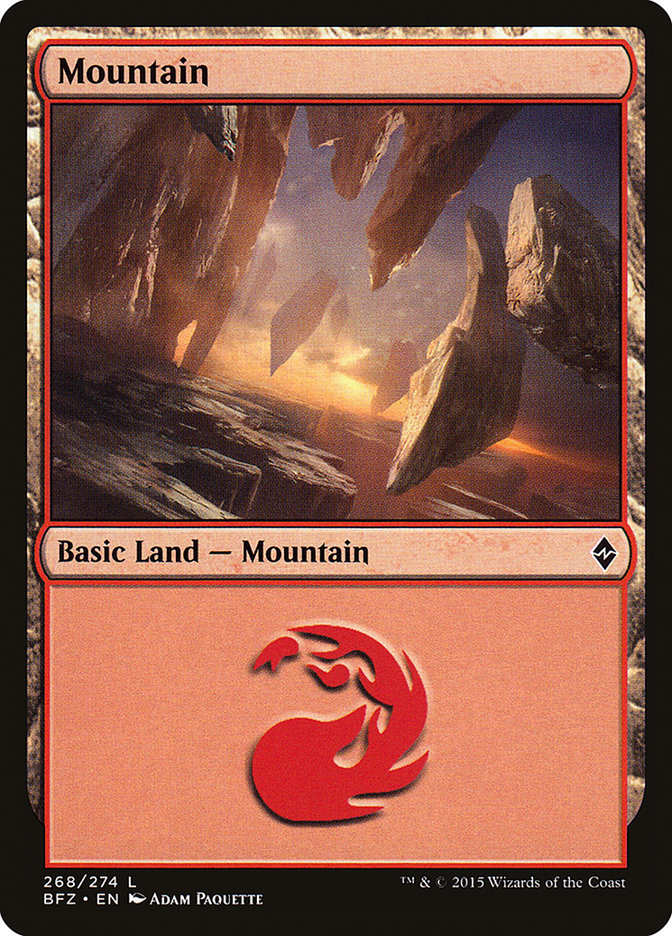 Mountain (268) [Battle for Zendikar] | Silver Goblin