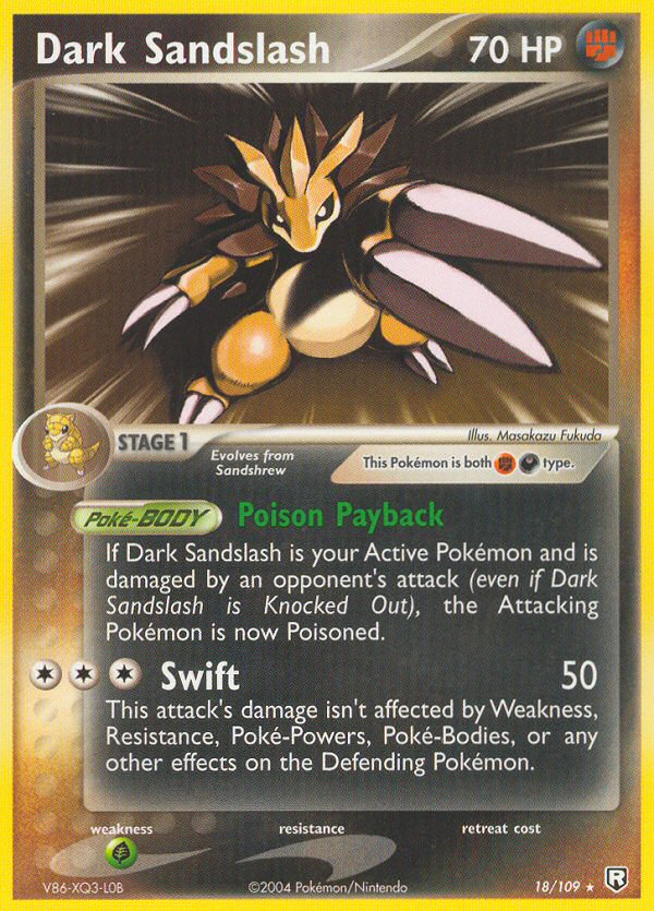 Dark Sandslash (18/109) [EX: Team Rocket Returns] | Silver Goblin