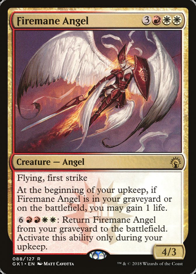 Firemane Angel [Guilds of Ravnica Guild Kit] | Silver Goblin