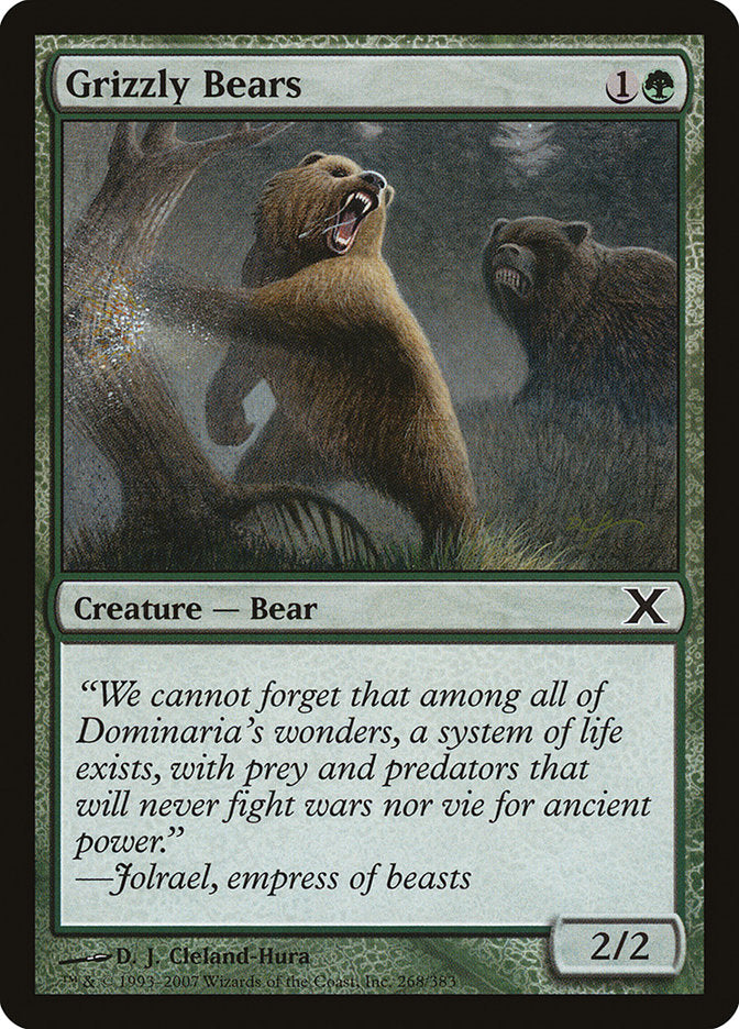Grizzly Bears [Tenth Edition] | Silver Goblin