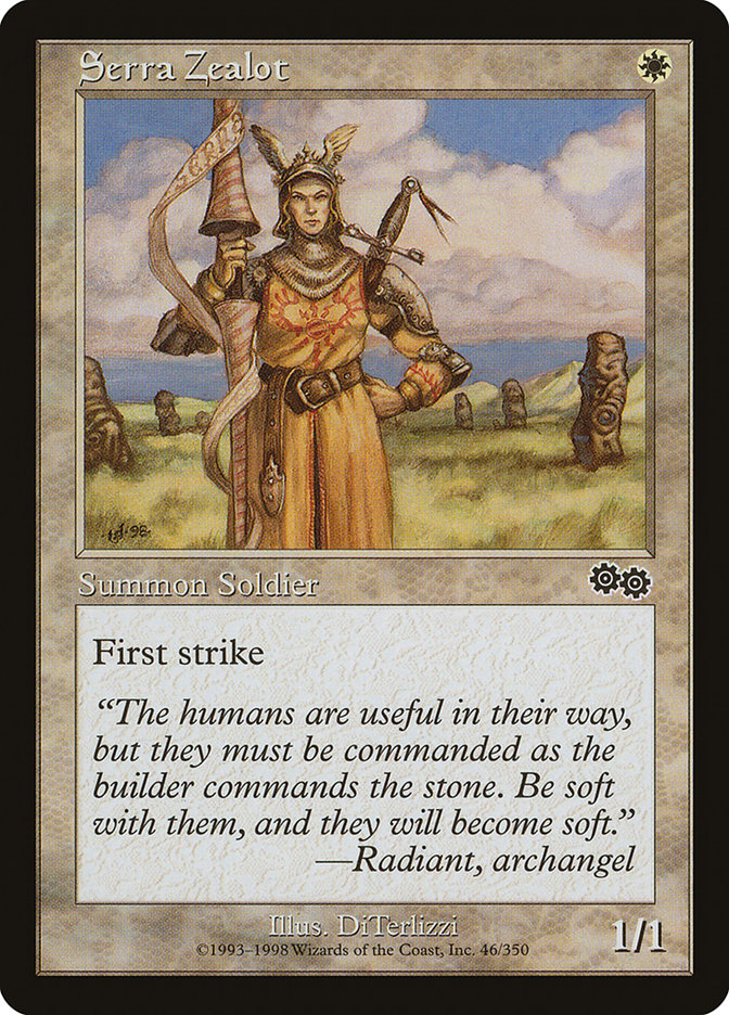 Serra Zealot [Urza's Saga] | Silver Goblin