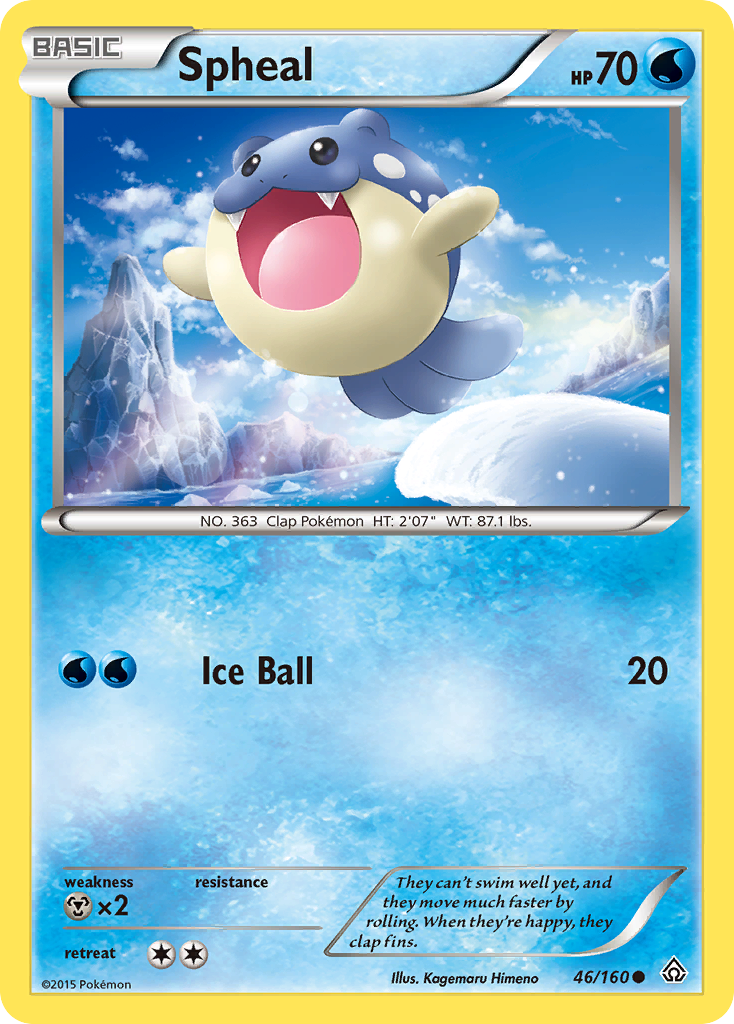 Spheal (46/160) [XY: Primal Clash] | Silver Goblin