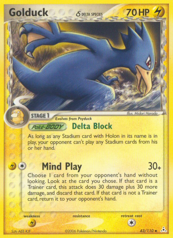 Golduck (43/110) (Delta Species) [EX: Holon Phantoms] | Silver Goblin