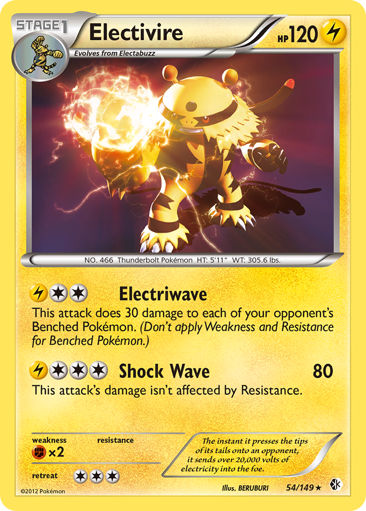 Electivire (54/149) [Black & White: Boundaries Crossed] | Silver Goblin