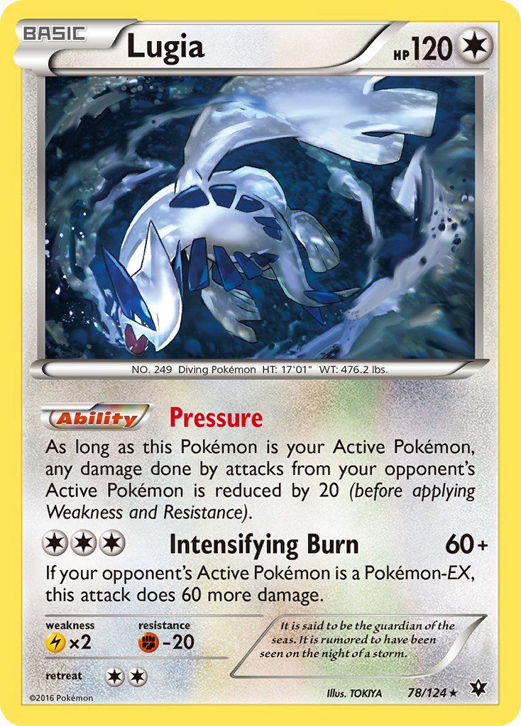 Lugia (78/124) (Theme Deck Exclusive) [XY: Fates Collide] | Silver Goblin