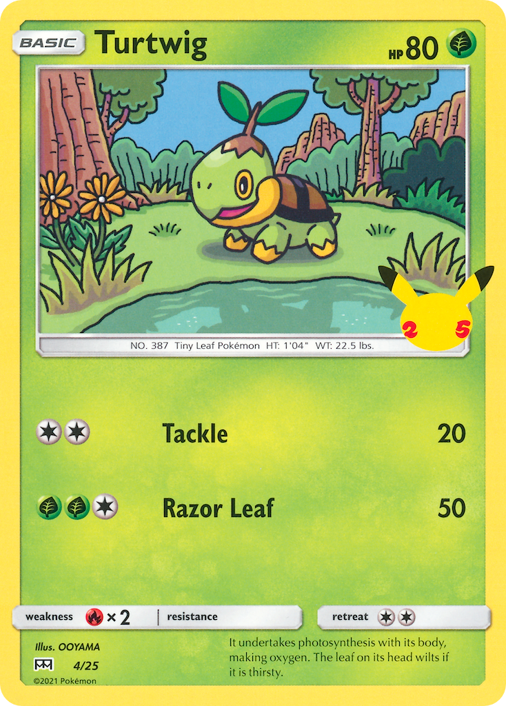 Turtwig (4/25) [McDonald's 25th Anniversary] | Silver Goblin