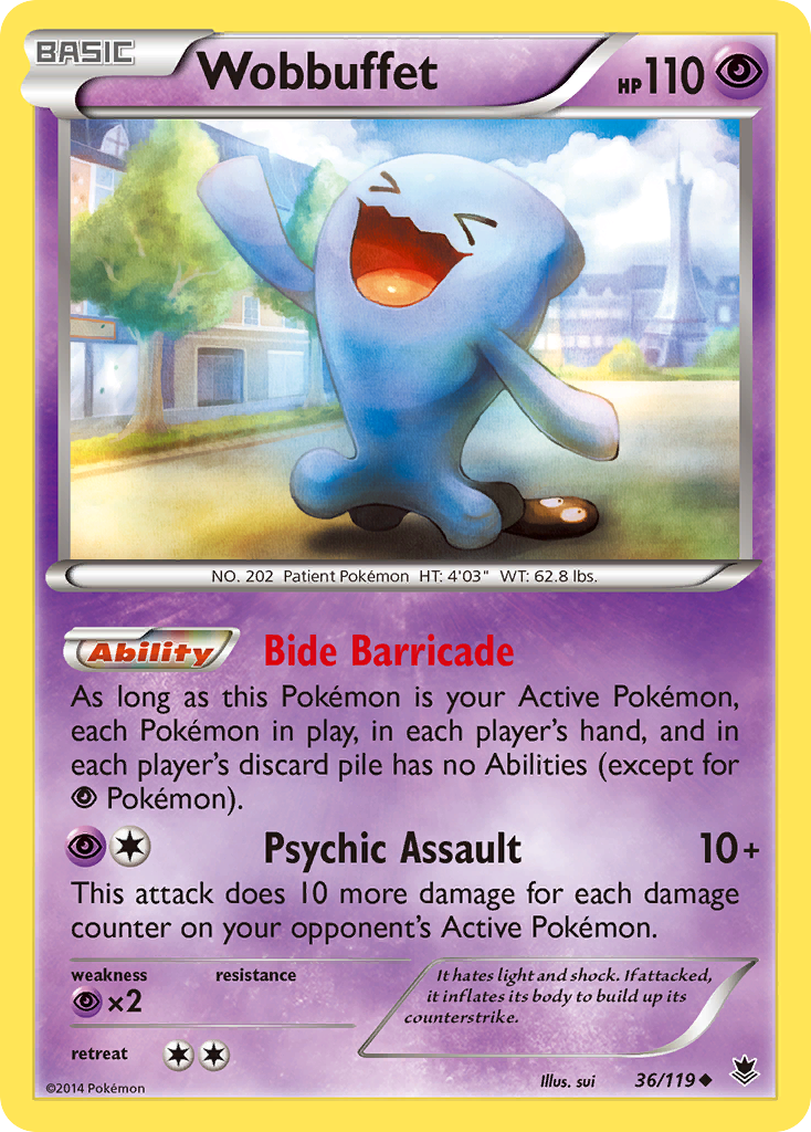 Wobbuffet (36/119) [XY: Phantom Forces] | Silver Goblin