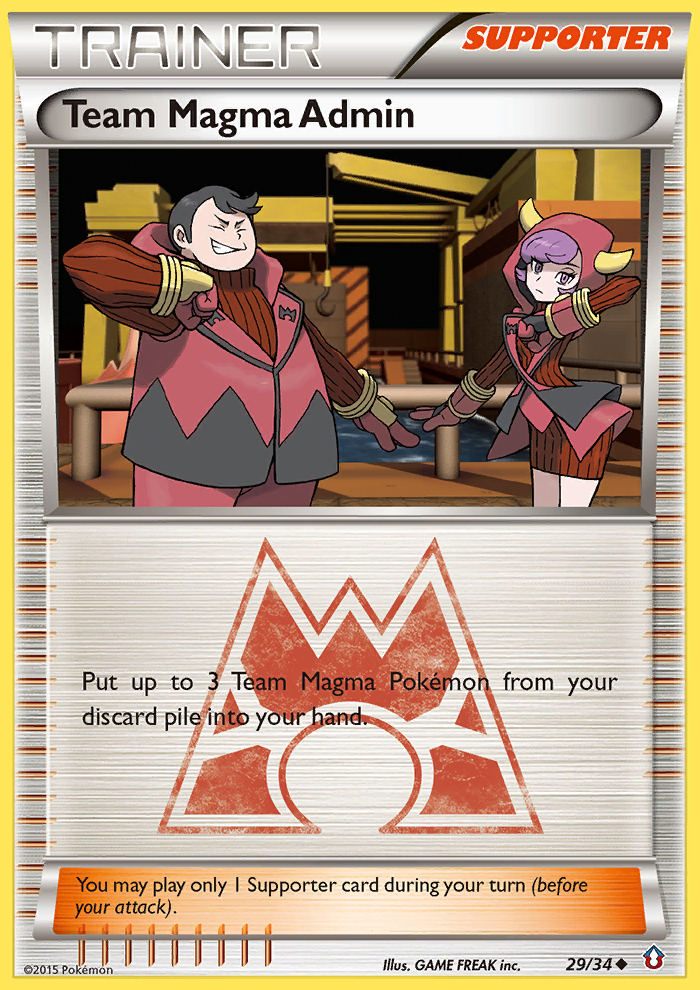 Team Magma Admin (29/34) [XY: Double Crisis] | Silver Goblin