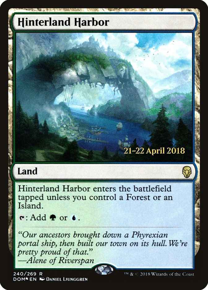 Hinterland Harbor [Dominaria Prerelease Promos] | Silver Goblin