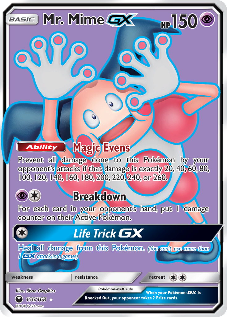 Mr. Mime GX (156/168) [Sun & Moon: Celestial Storm] | Silver Goblin