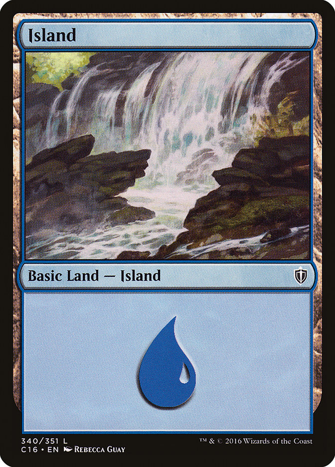 Island (340) [Commander 2016] | Silver Goblin