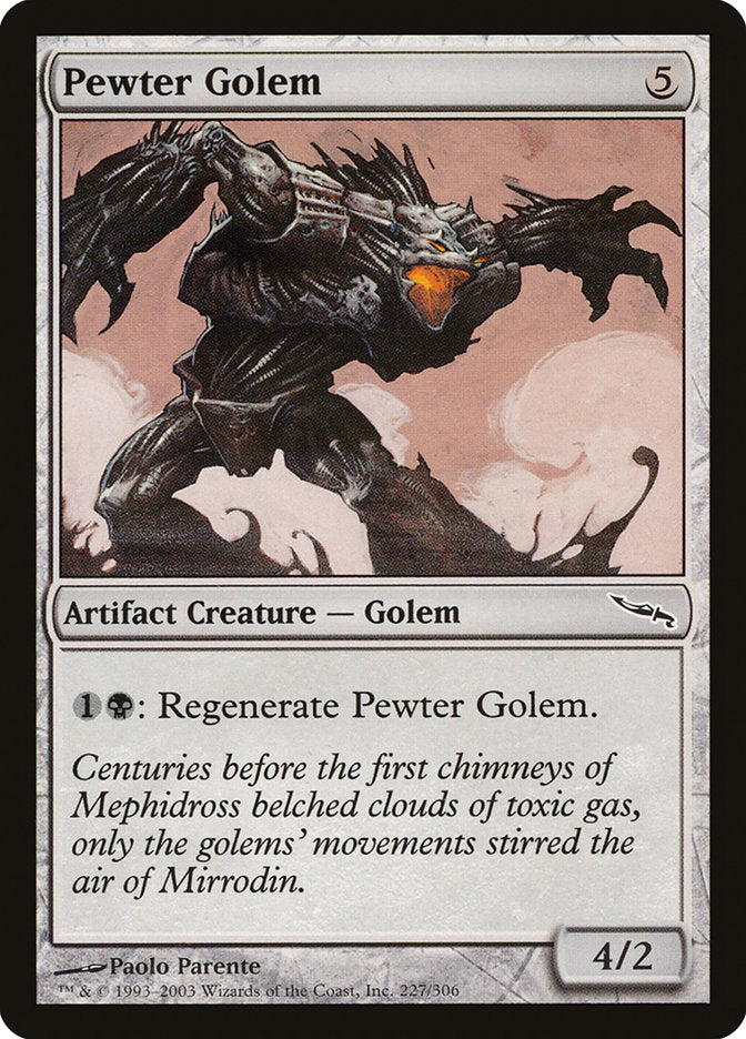 Pewter Golem [Mirrodin] | Silver Goblin