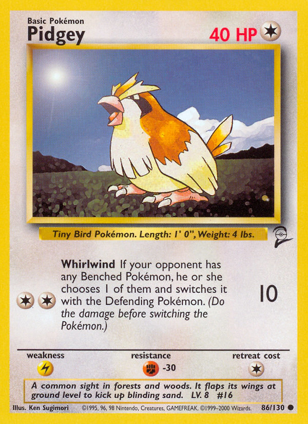 Pidgey (86/130) [Base Set 2] | Silver Goblin