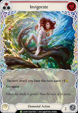 Invigorate (Red) [LGS080] 1st Edition Extended Art Rainbow Foil | Silver Goblin