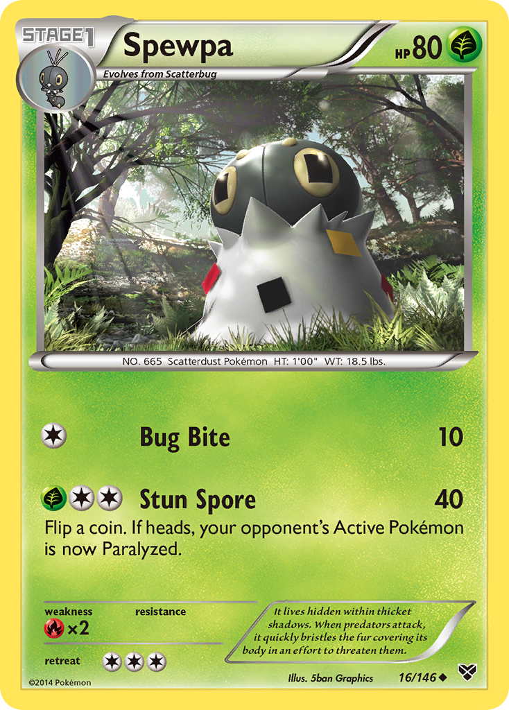 Spewpa (16/146) [XY: Base Set] | Silver Goblin