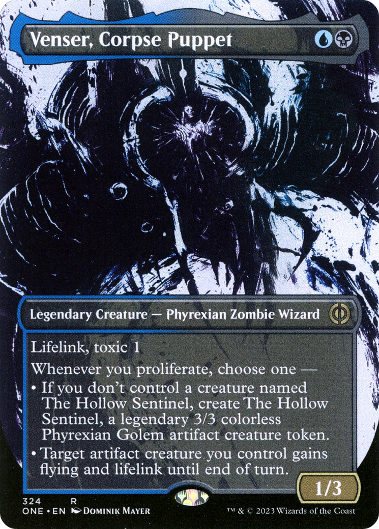 Venser, Corpse Puppet (Borderless Ichor) [Phyrexia: All Will Be One] | Silver Goblin