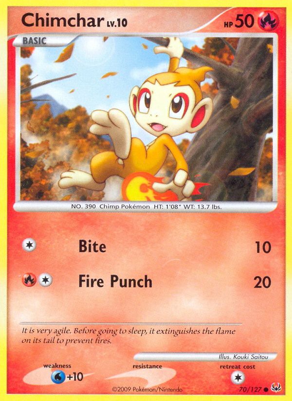 Chimchar (70/127) [Platinum: Base Set] | Silver Goblin