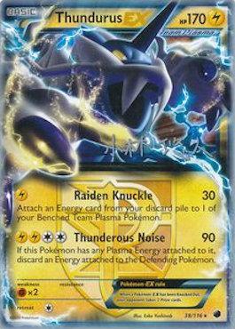 Thundurus EX (38/116) (Plasma Power - Haruto Kobayashi) [World Championships 2014] | Silver Goblin