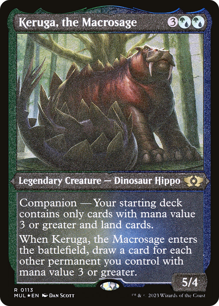 Keruga, the Macrosage (Foil Etched) [Multiverse Legends] | Silver Goblin